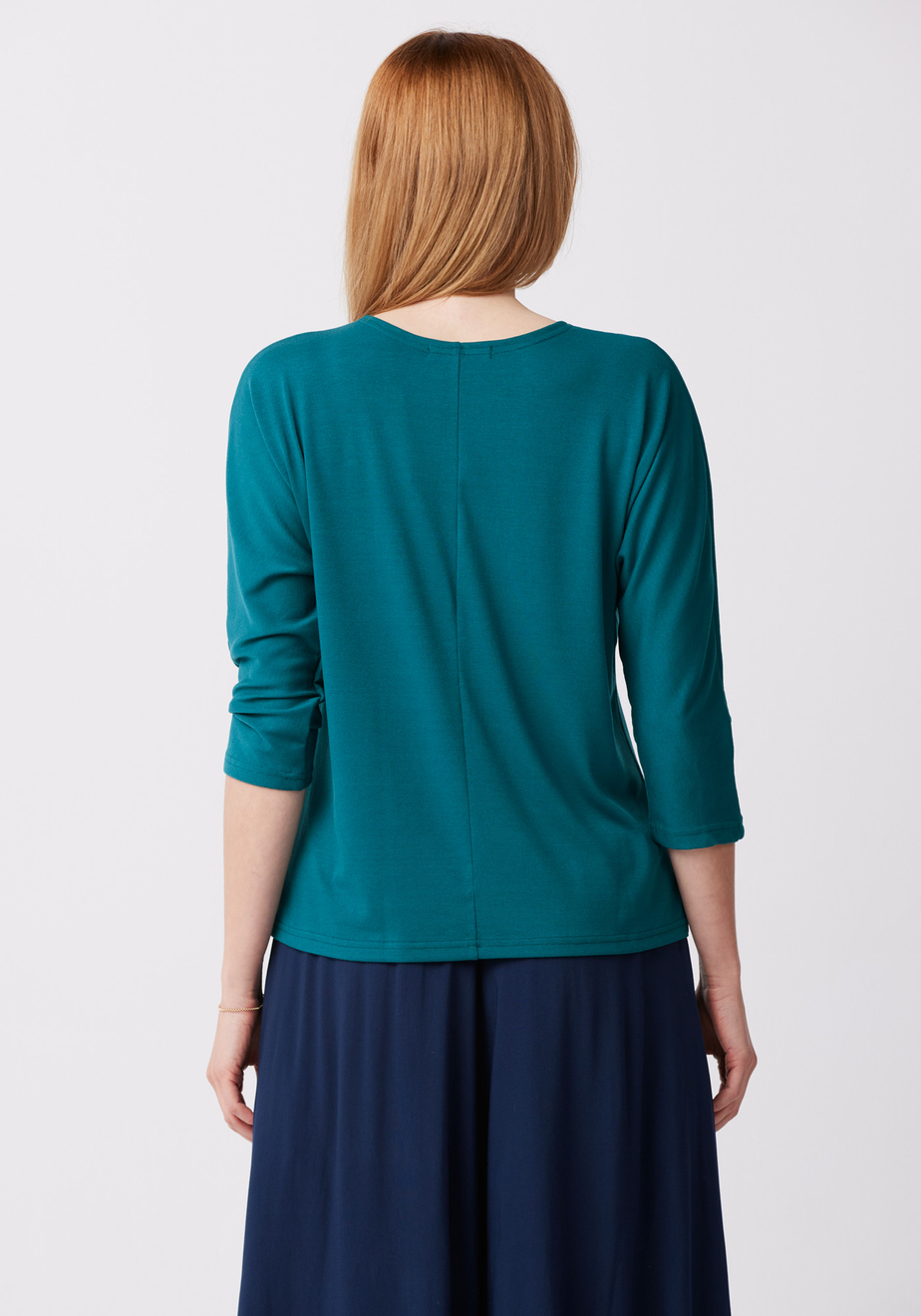 Prosty morski sweter 8938