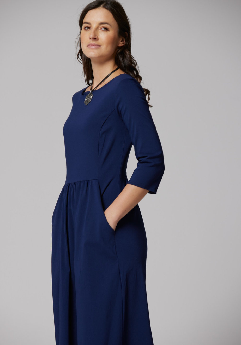 Elegancka granatowa sukienka 1784
