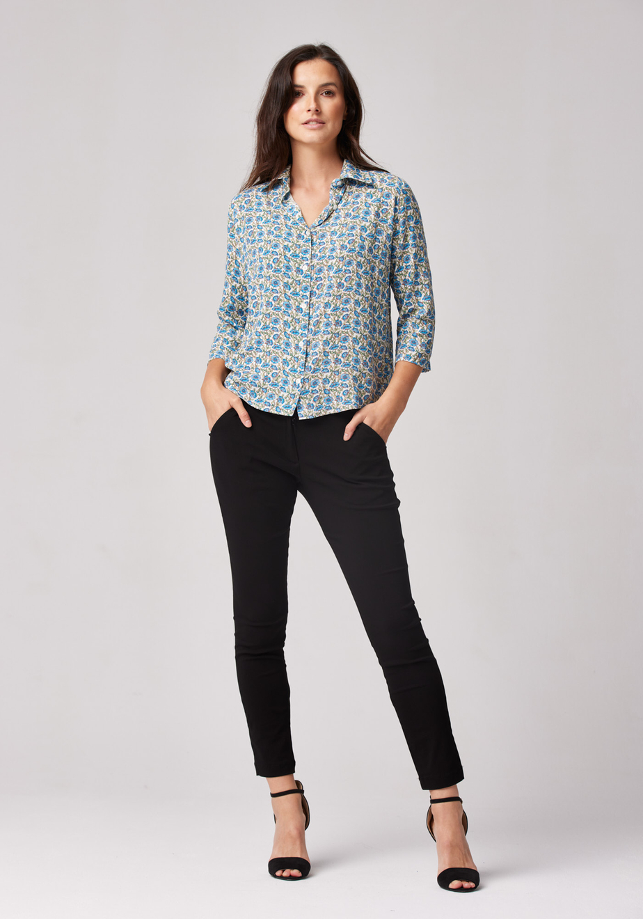 Krótka koszula w kwiaty 3111