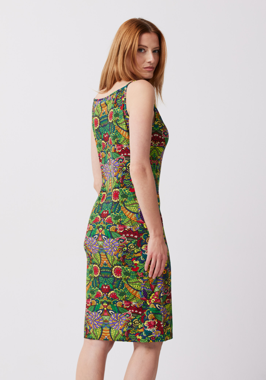 Dopasowana sukienka na ramiączka 1594