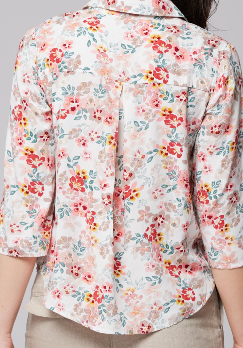 Pastelowa koszula w kwiaty 3017