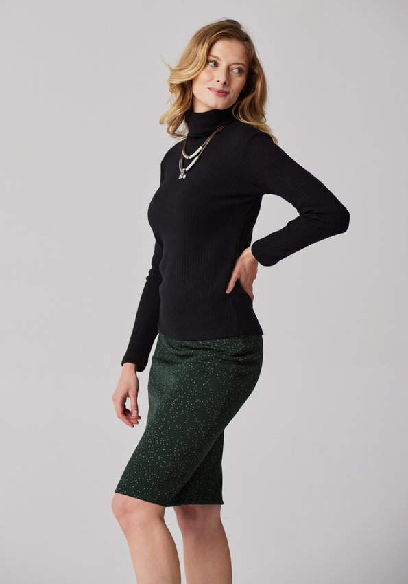 Ołówkowa spódnica w zielonym odcieniu 2141