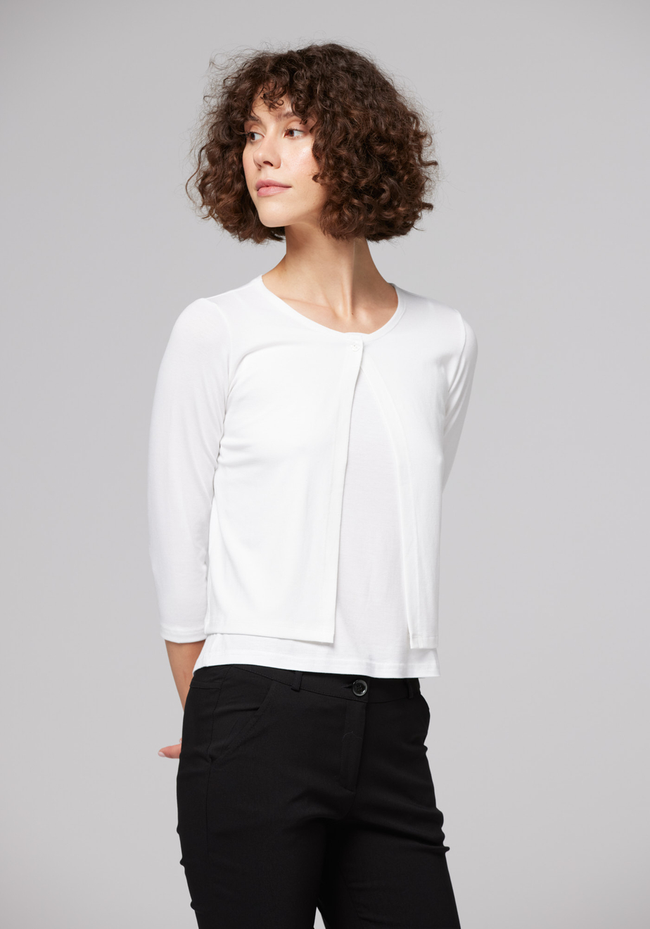 Biały cienki swererek 8936