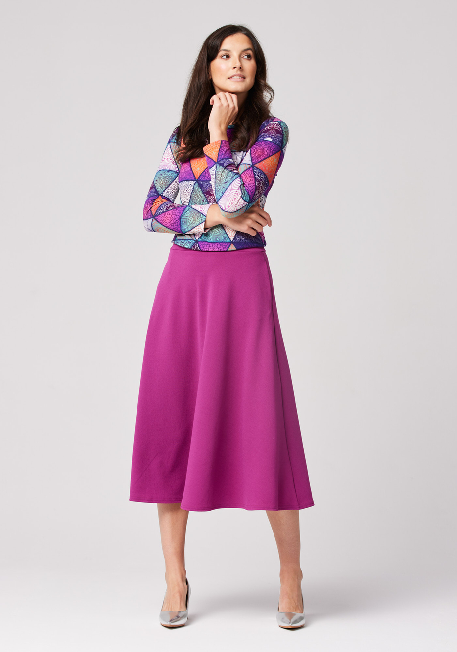 Bluzka w kolorowy wzór 3176