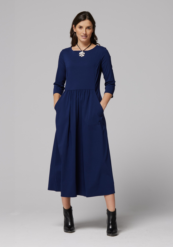 Elegancka granatowa sukienka 1784