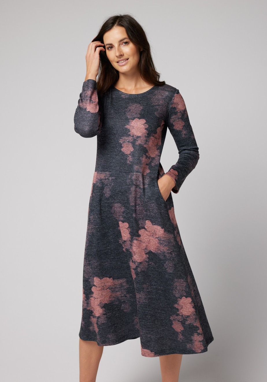 Midi sukienka z kieszeniami 1816