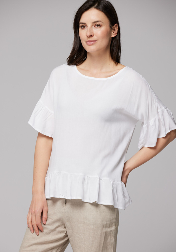 Wiskozowa biała bluzka 3025