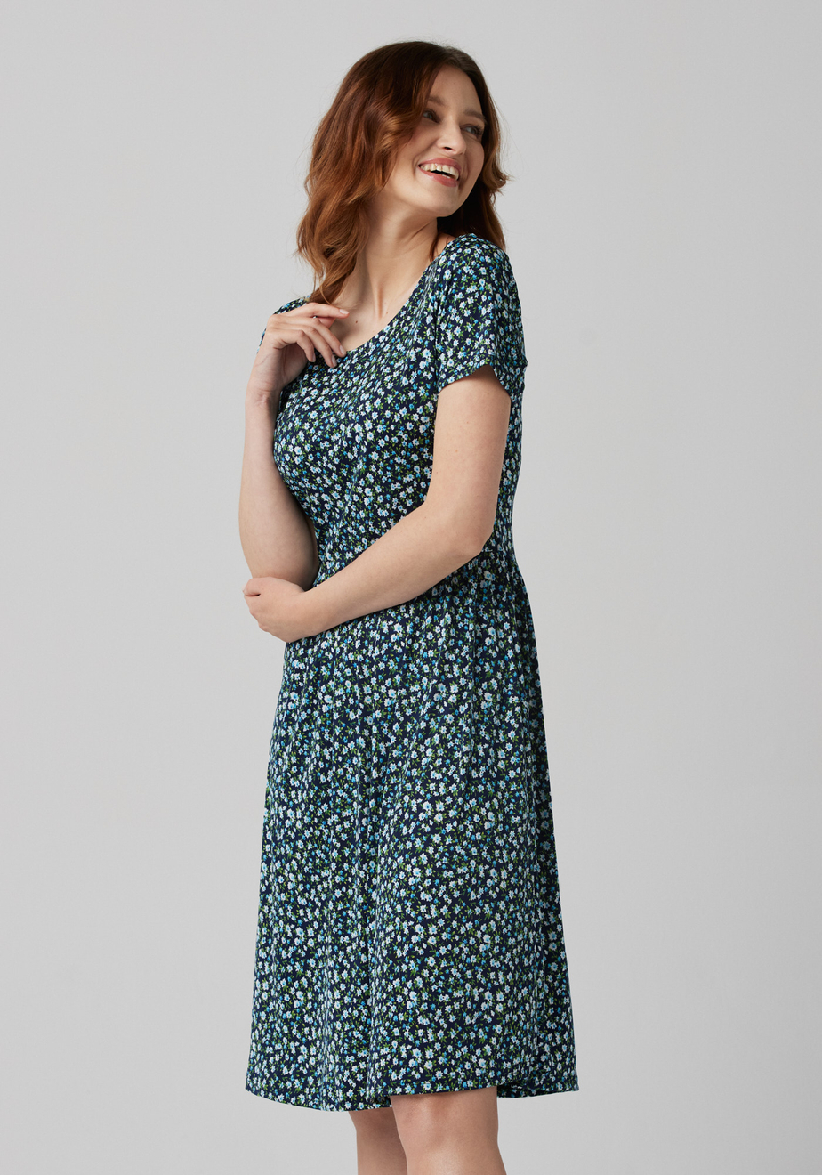 Sukienka w drobne jasne kwiatki 1250