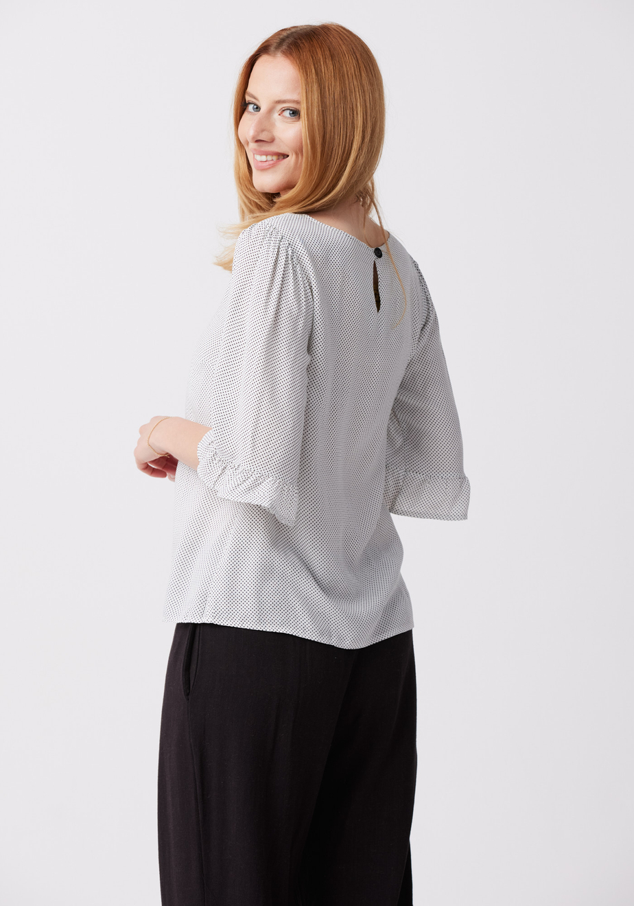 Bluzka w drobne groszki 3010