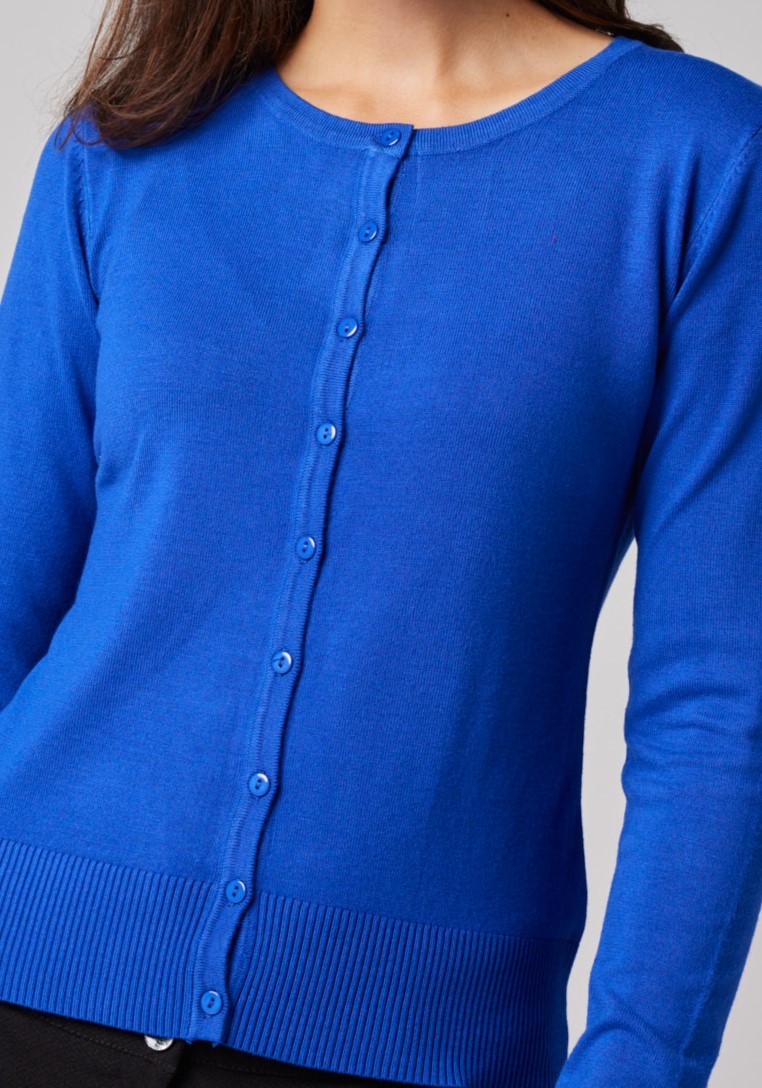 Klasyczny atramentowy sweter 8718