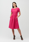 Różowa sukienka z kieszeniami 1773
