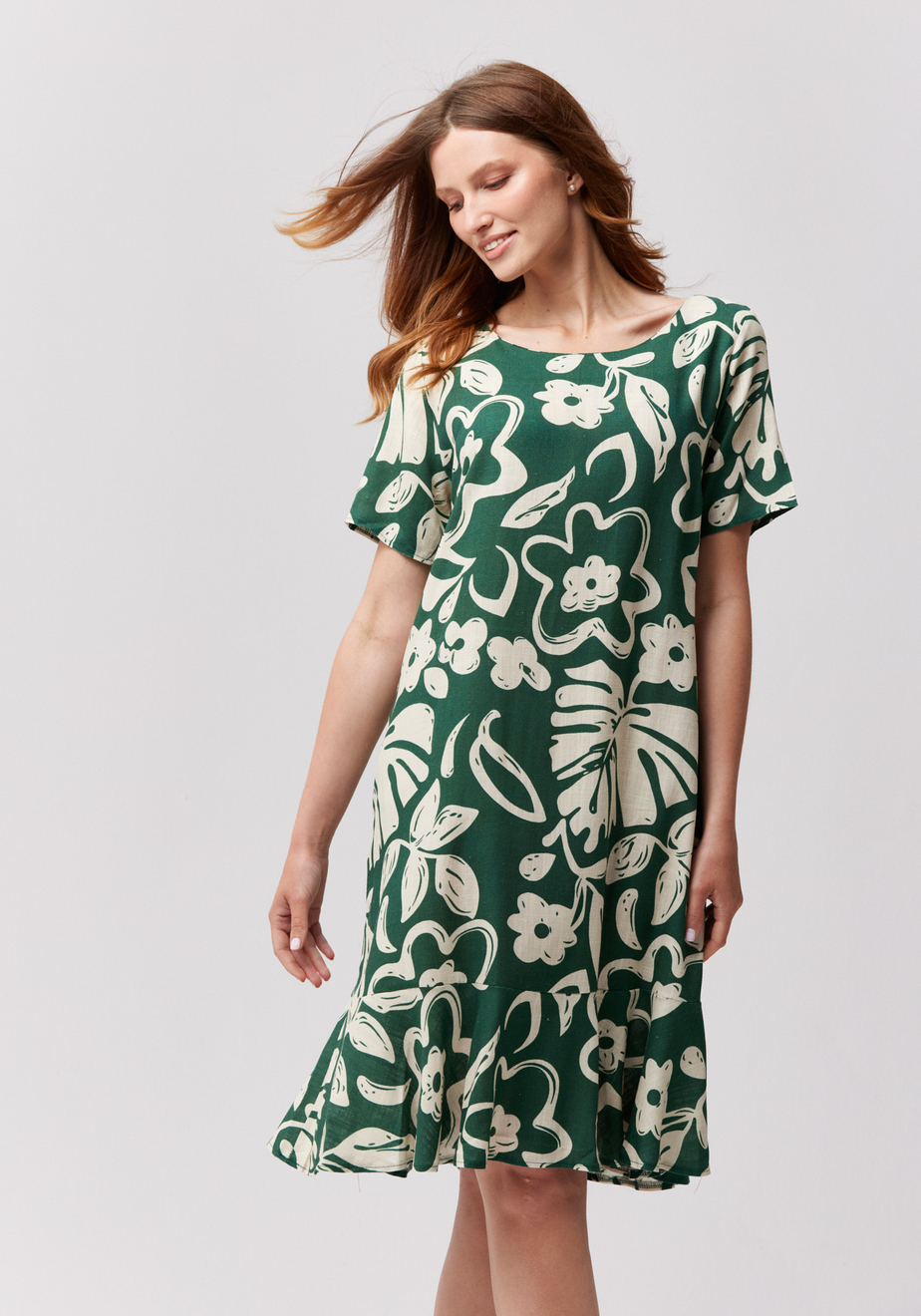 Sukienka w białe kwiaty 1378