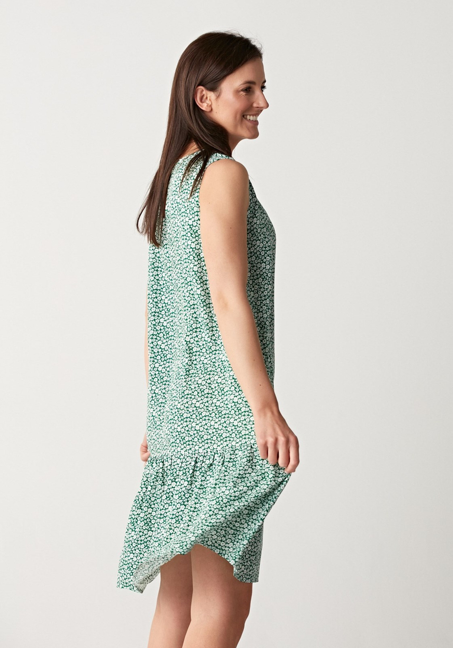 Mini sukienka z falbaną 1071