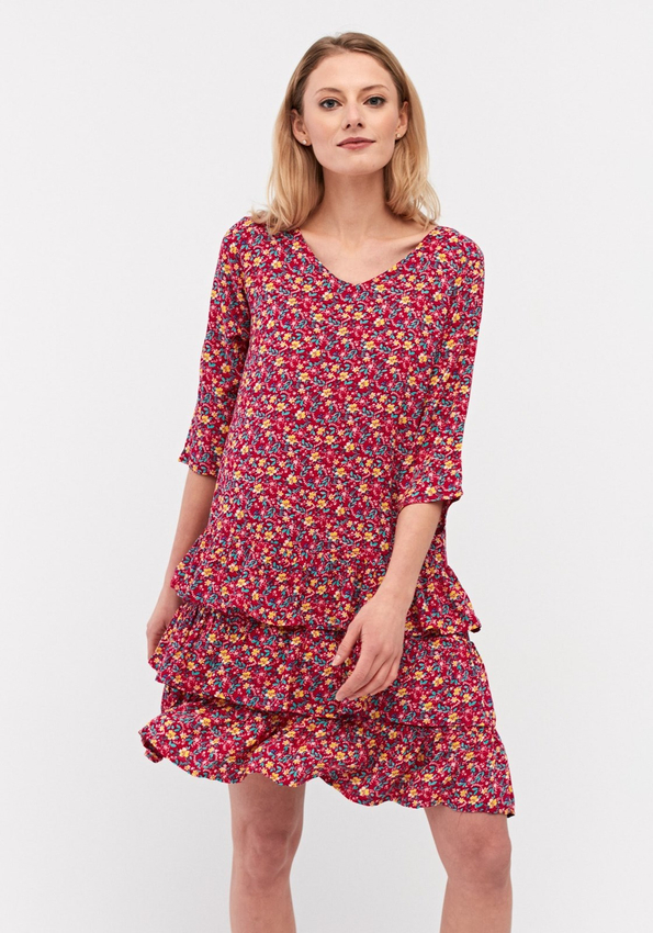 Sukienka z falbanami 1023