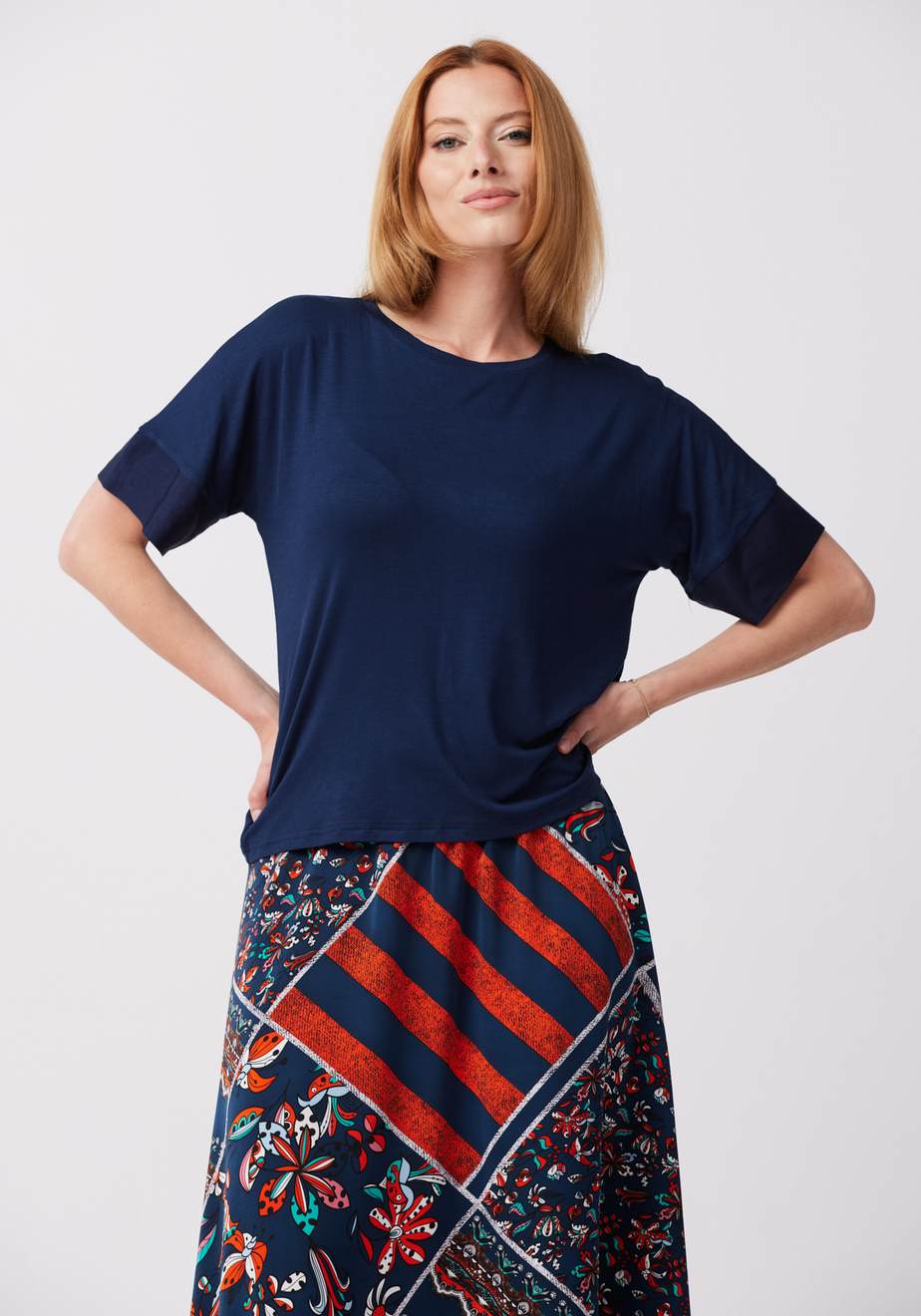 Granatowa bluzka 3298