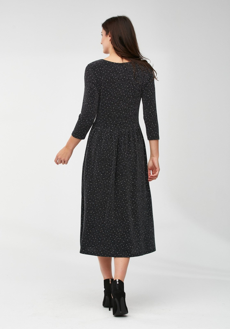 Midi sukienka w groszki 1952