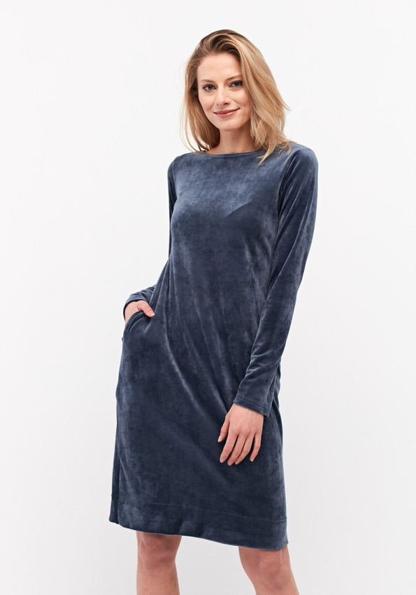 Prosta welurowa sukienka 1836
