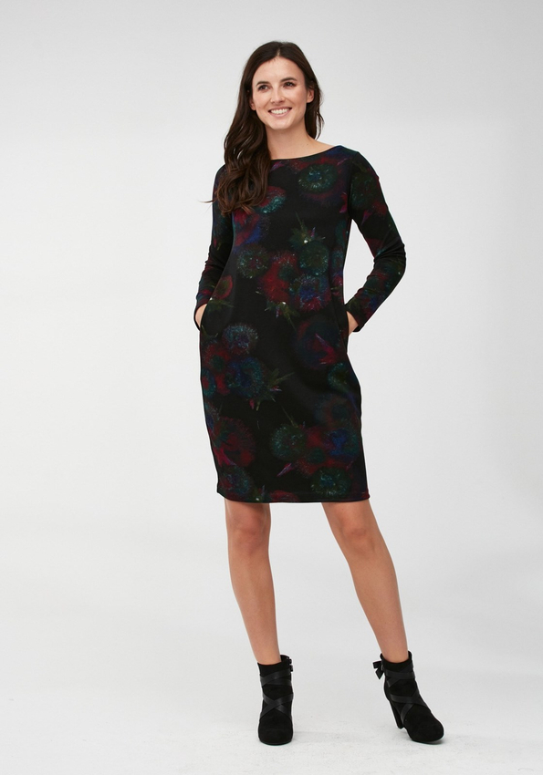 Prosta ciemna sukienka 1900