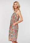 Sukienka w geometryczne wzory 1028
