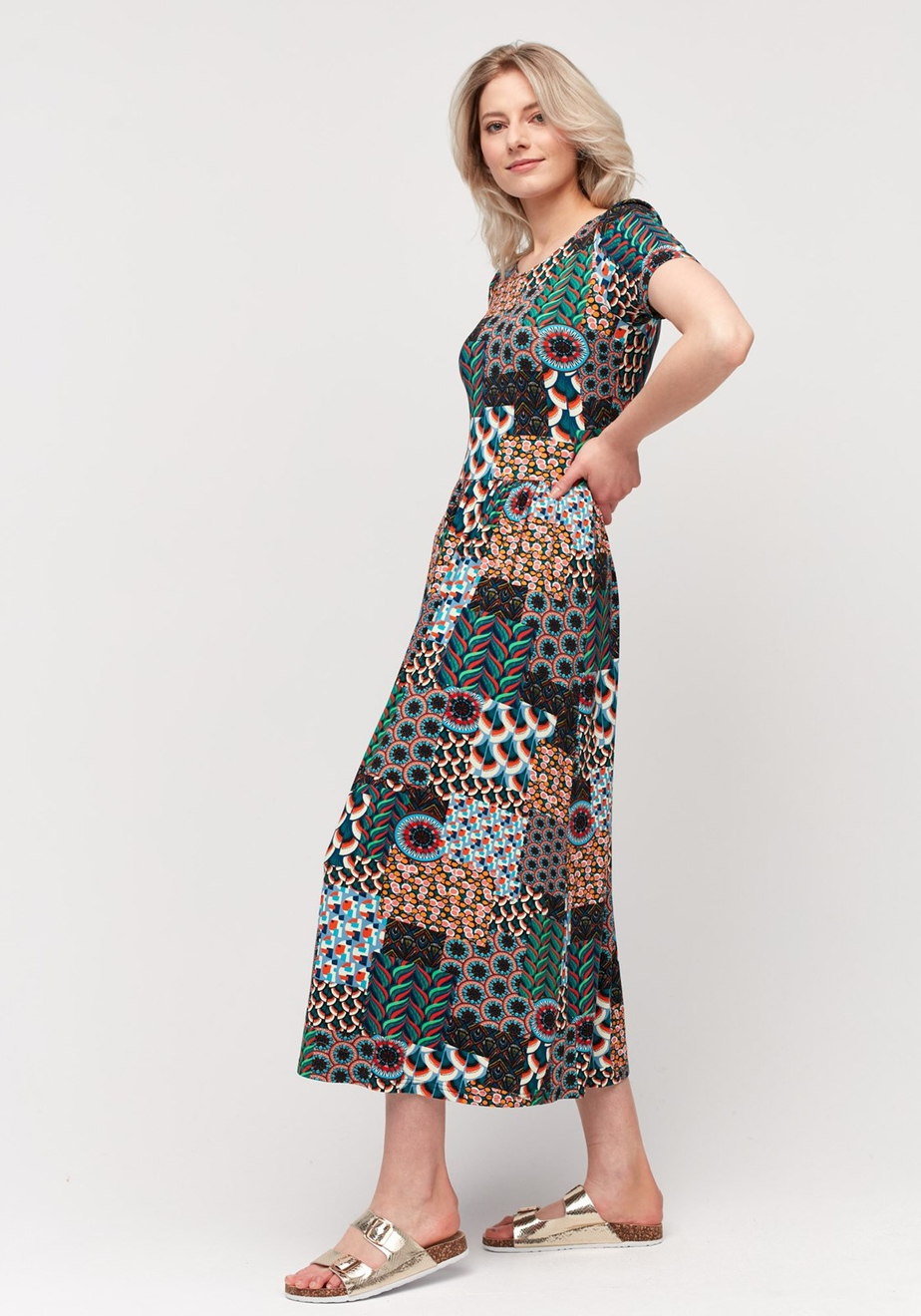 Patchworkowa sukienka 1529