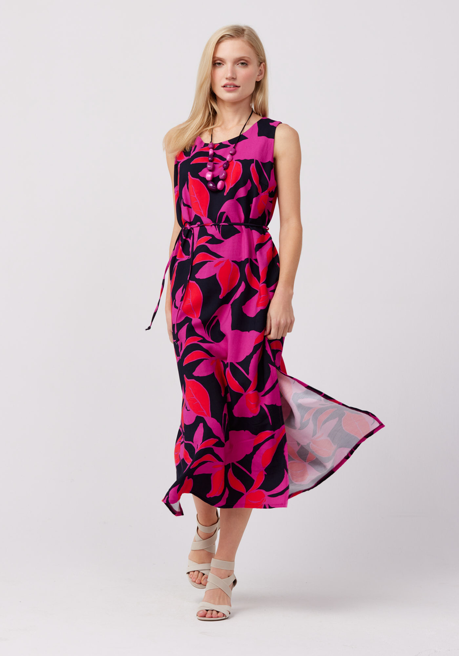 Wiązana sukienka midi 1128