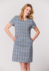 Prosta sukienka w kratkę 1740