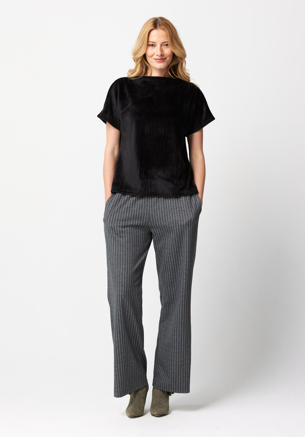 Szare luźne spodnie 5024