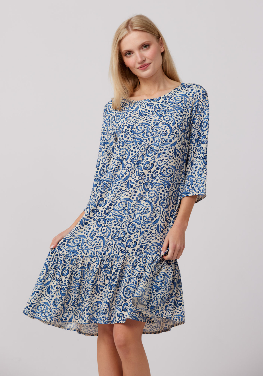 Sukienka z falbanką 1037