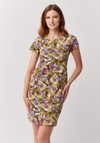 Dopasowana sukienka w listki 1567