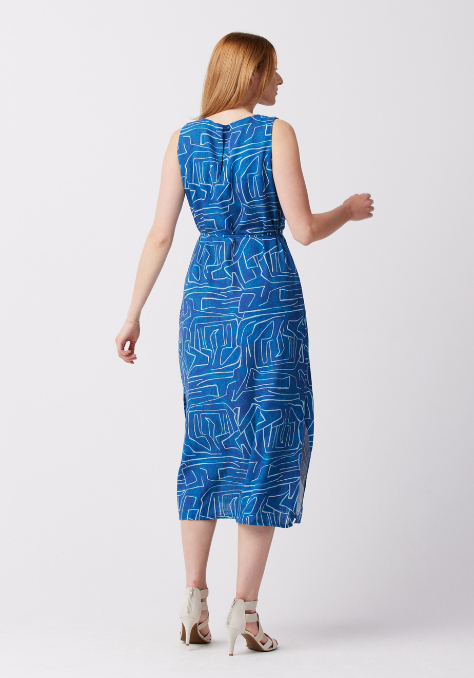 Wiązana midi sukienka 1317