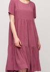 Luźna, różowa sukienka 1240