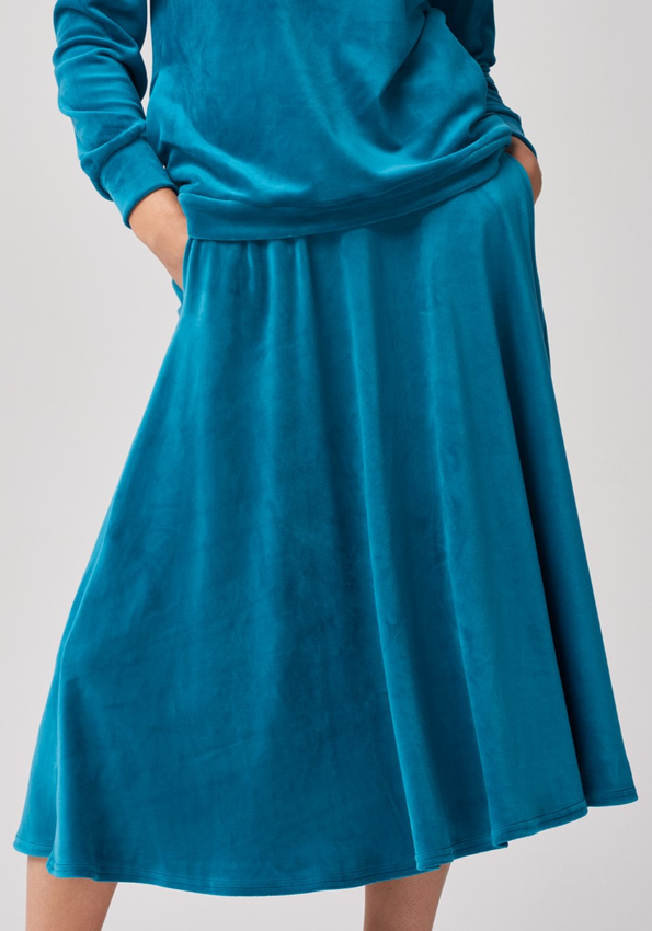 Welurowa spódnica midi 2060