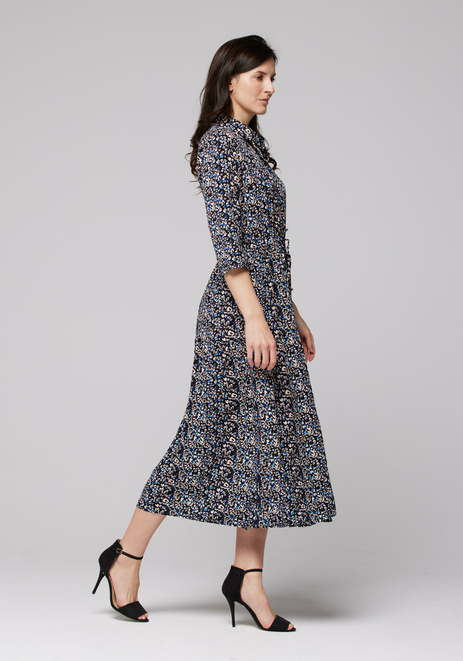 Wiskozowa szmizjerka w panterkę 1207