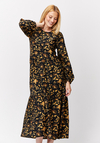 Trapezowa sukienka w kwiaty 1299