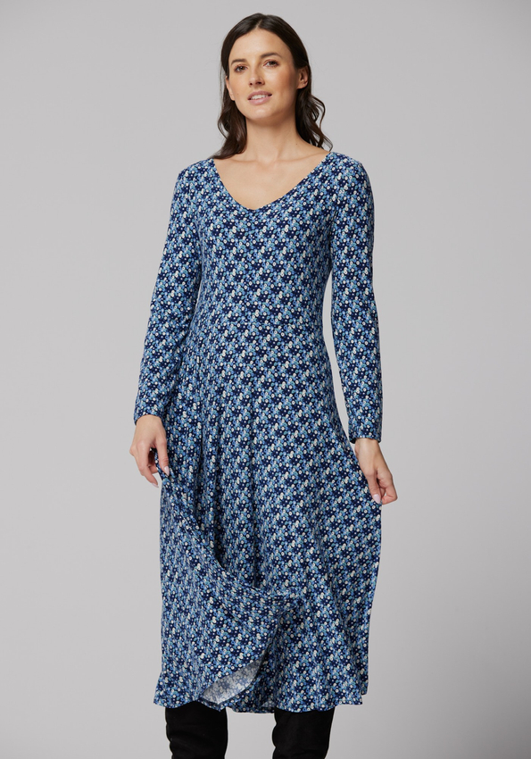 Midi niebieska sukienka 1817