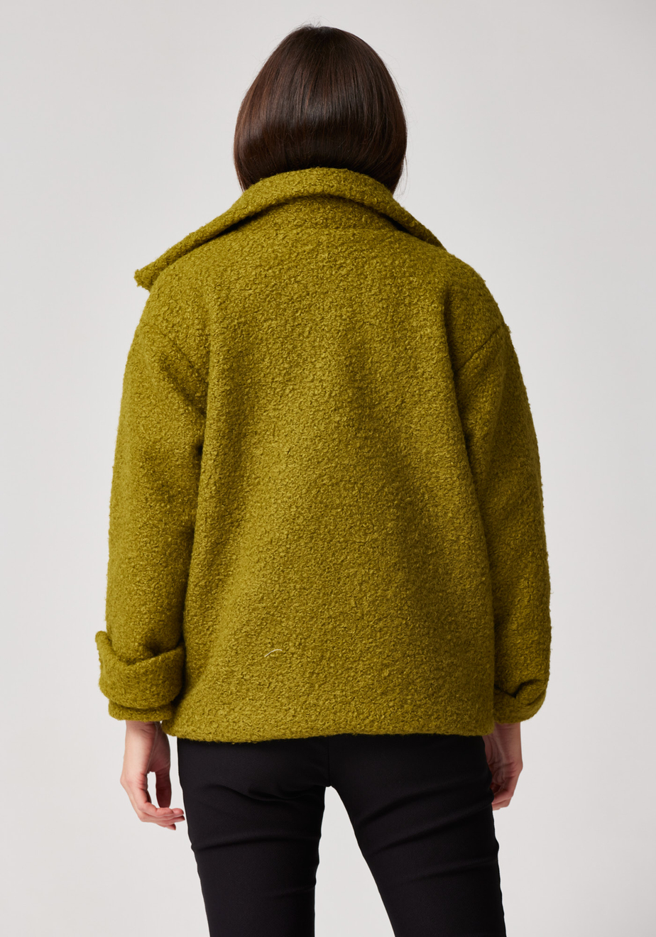 Zielona krótka kurtka 4814