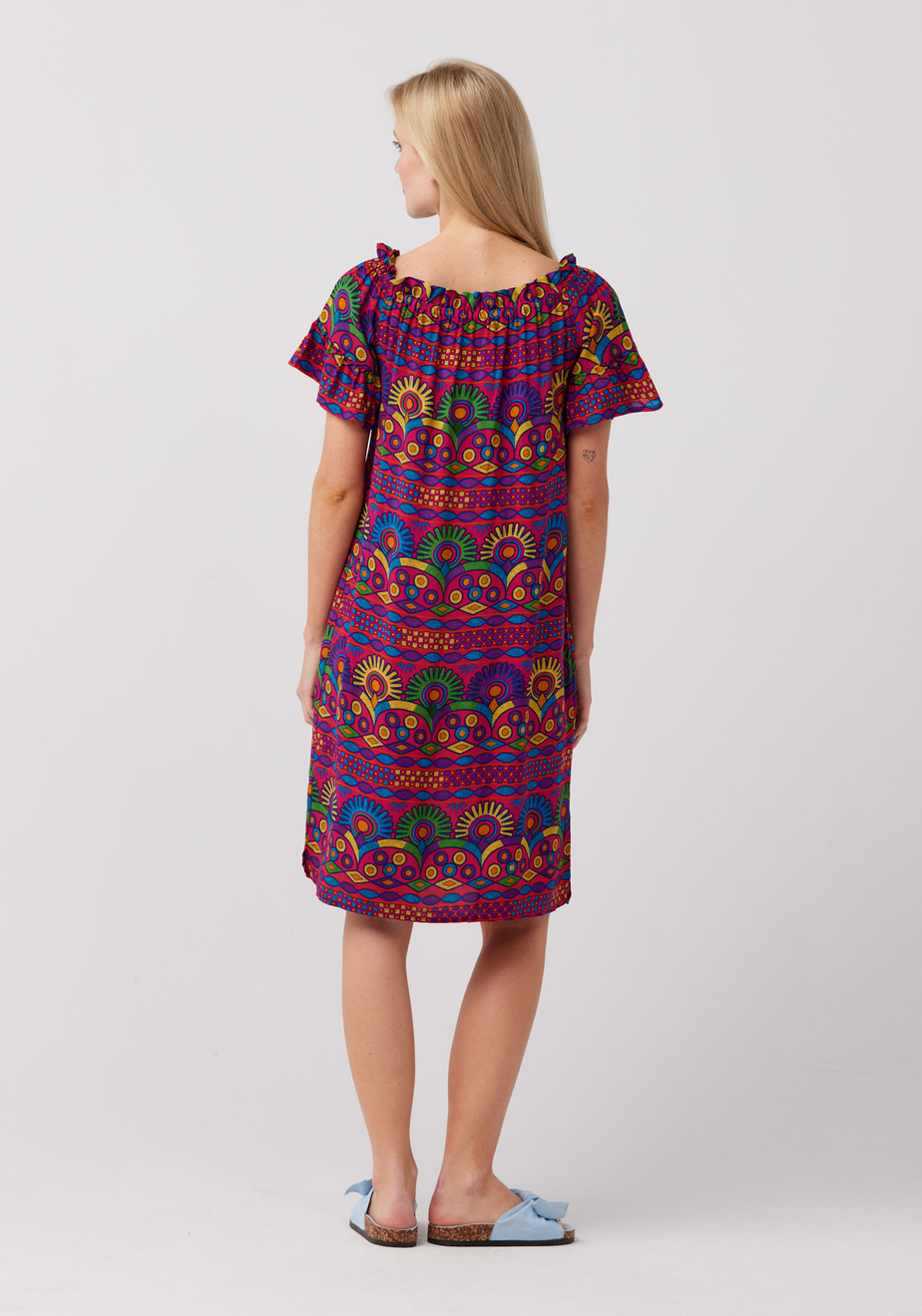 Hiszpanka w kolorowy wzór 1095