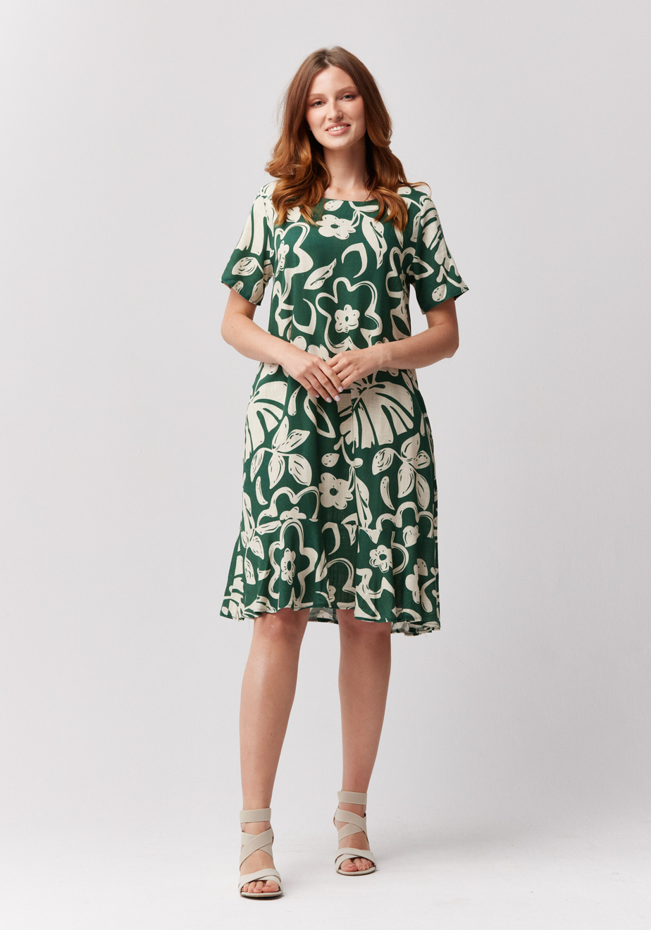 Sukienka w białe kwiaty 1378