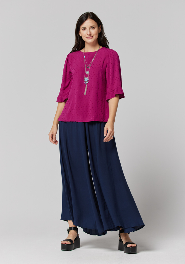 Wiskozowa, luźna bluzka 3047