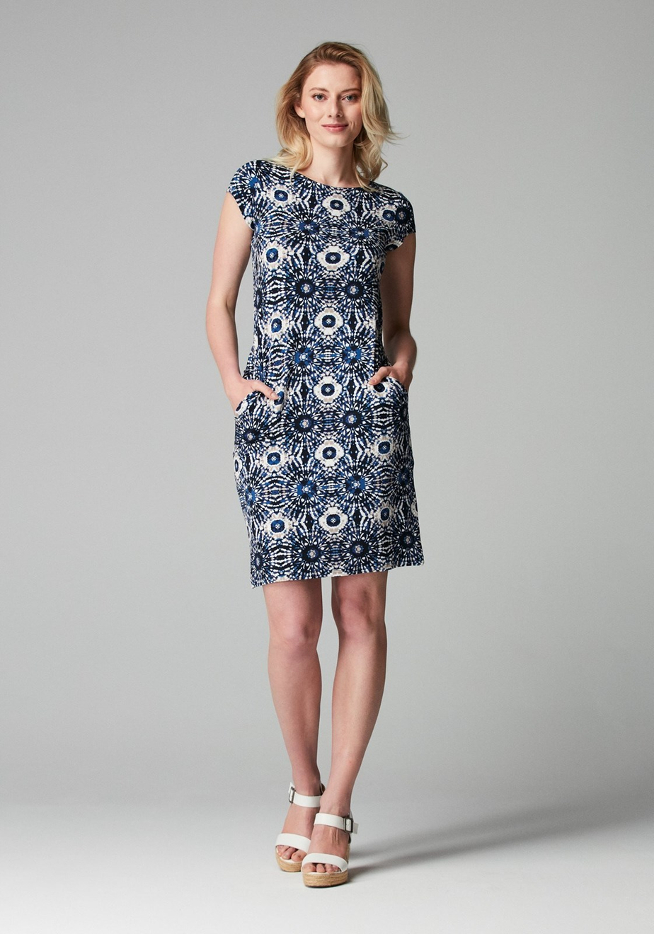 Dopasowana sukienka w rozety 1537