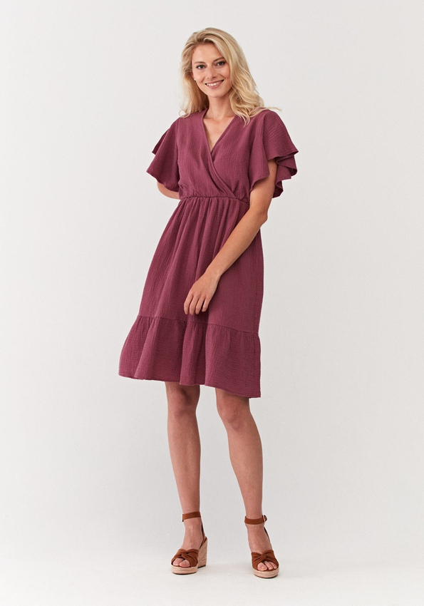 Śliwkowa sukienka 1080