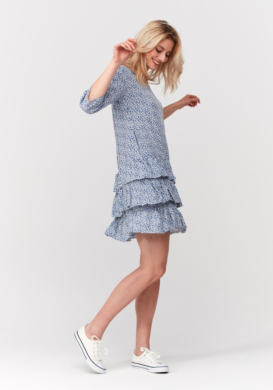 Sukienka z falbankami 1031