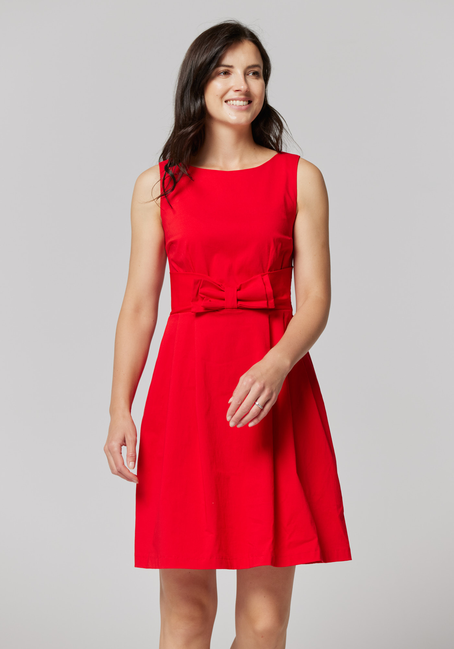 Czerwona elegancka sukienka 1747