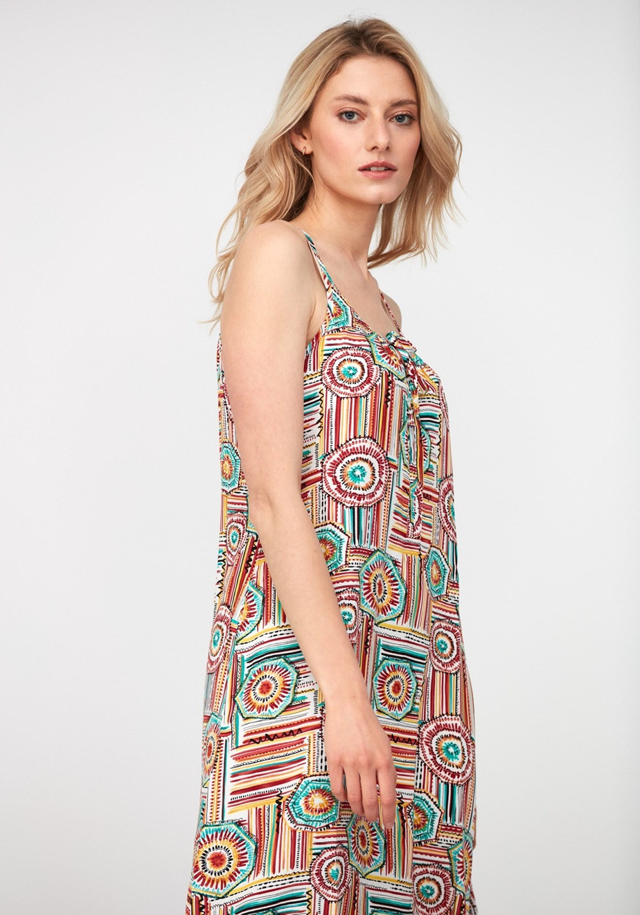 Sukienka w geometryczne wzory 1028