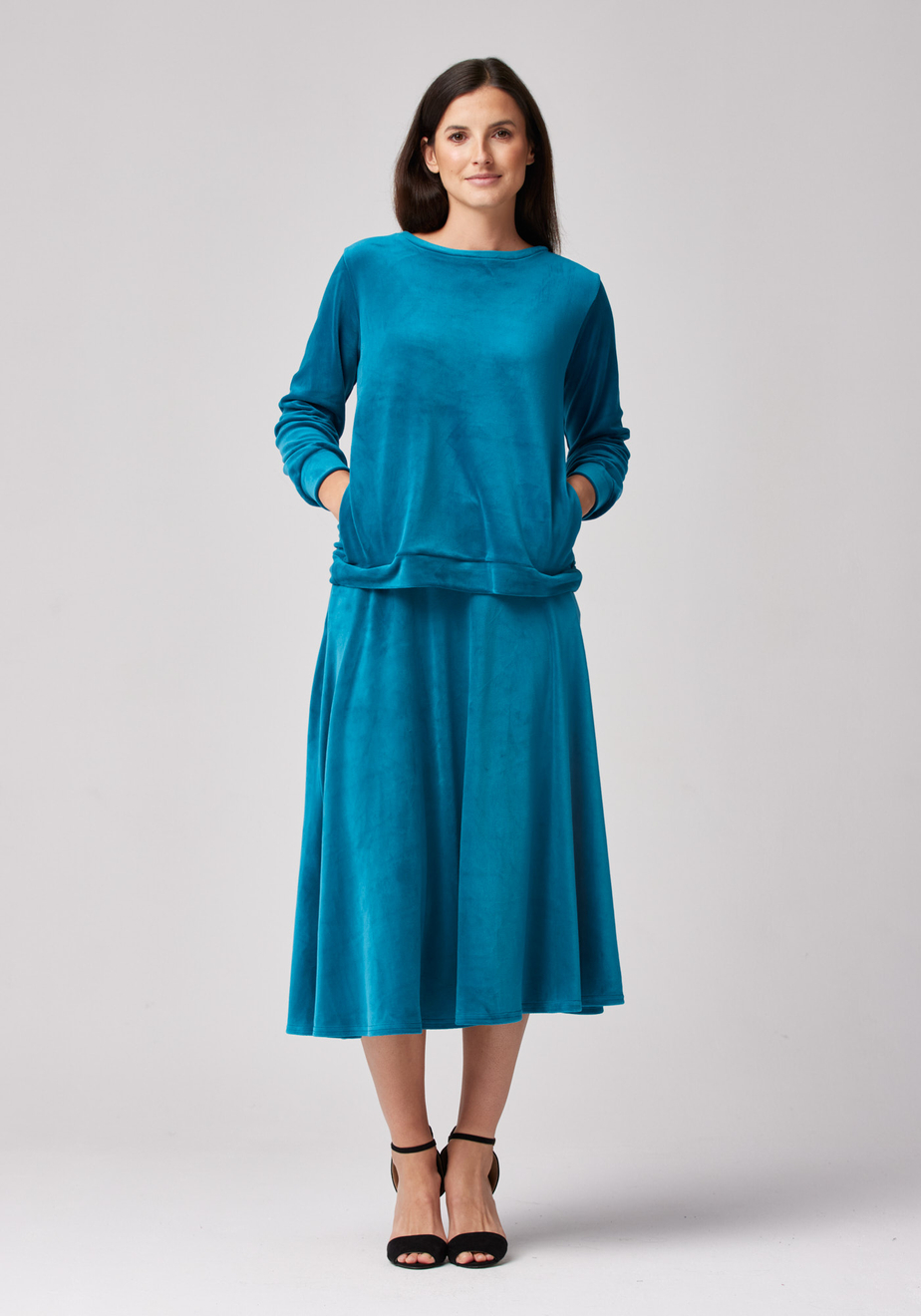 Welurowa bluza 3160