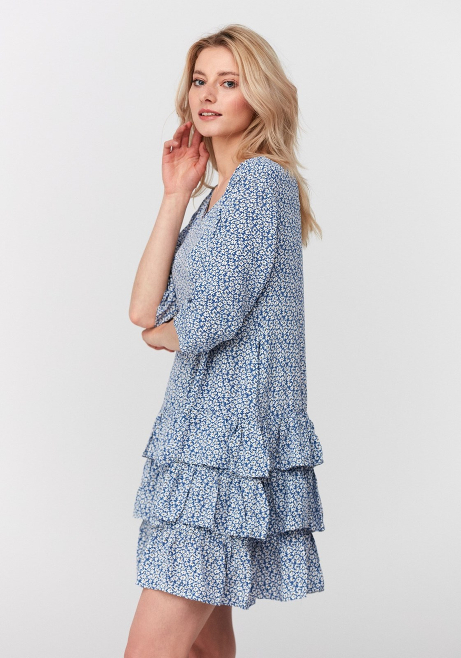 Sukienka z falbankami 1031