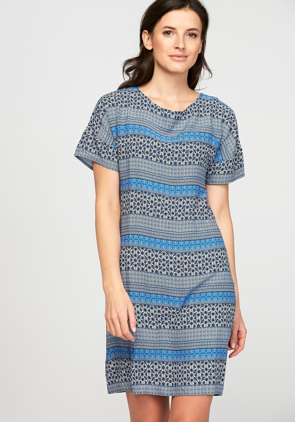 Prosta sukienka w paski 1233