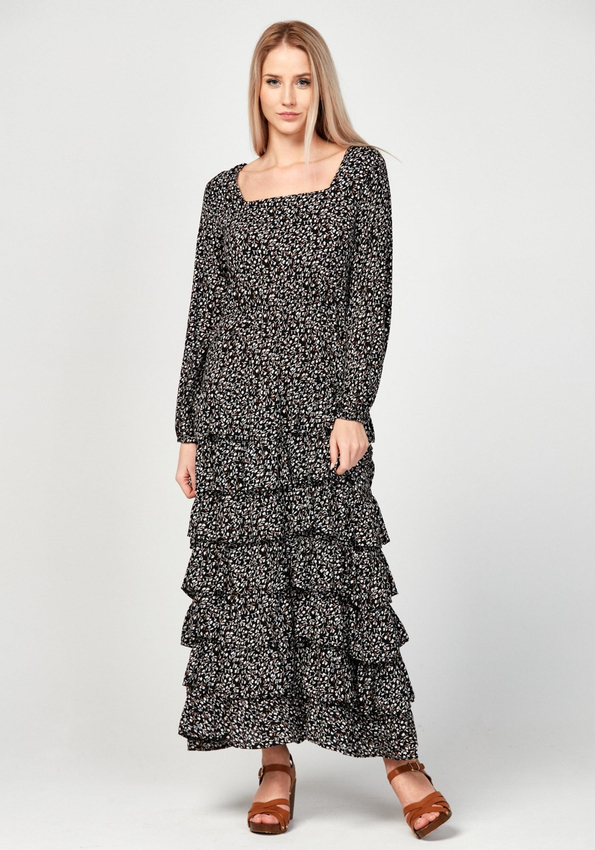 Sukienka z falbanami 1199