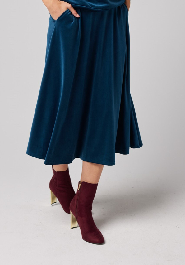 Morska welurowa spódnica 2030