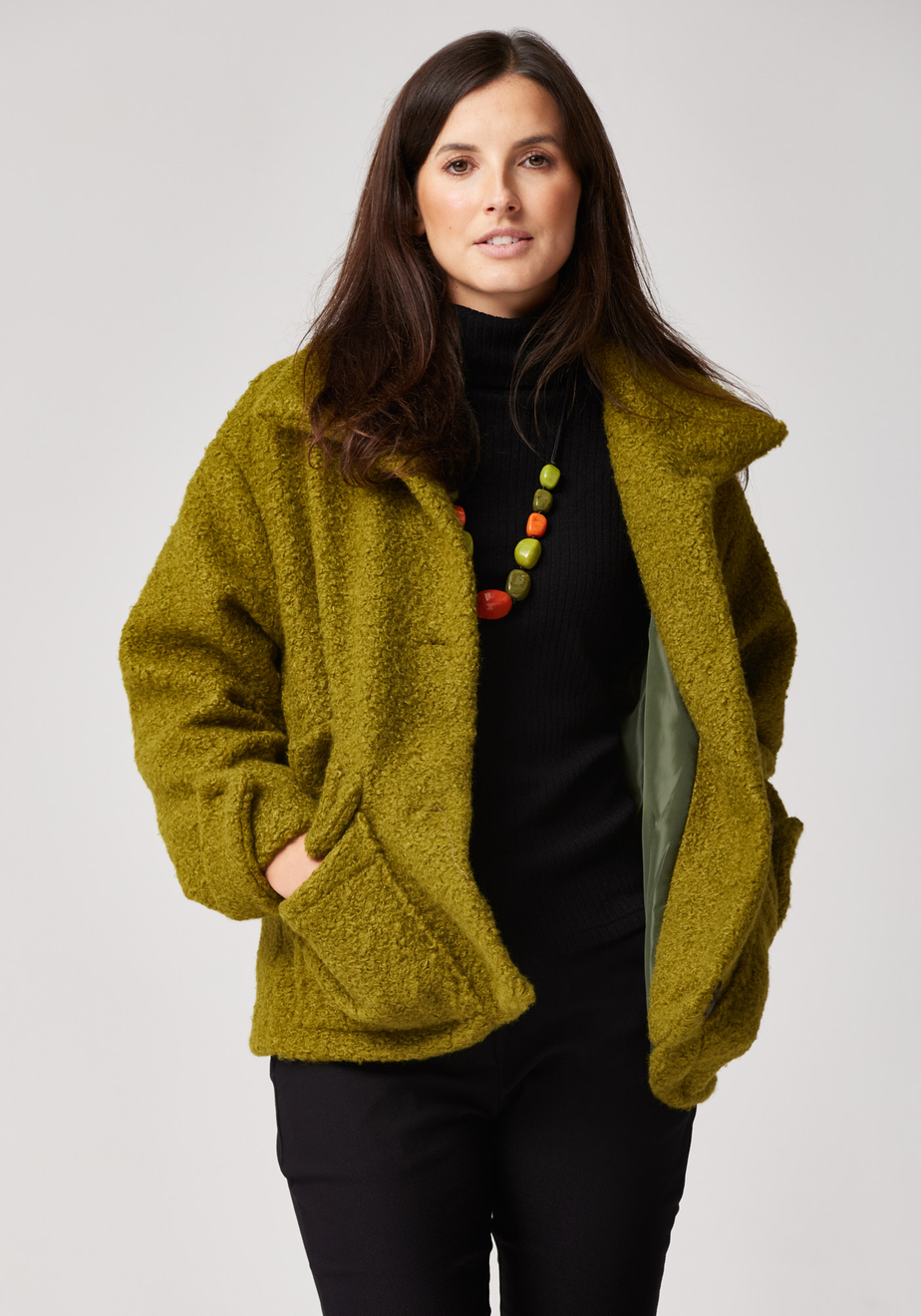 Zielona krótka kurtka 4814